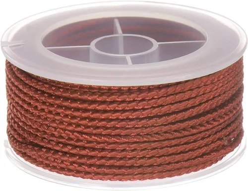 Miniatura 10 de HARFINGTON Cordón de hilo de nailon para cuentas de 0.063 in, cuerda de nailon trenzado extrafuerte para manualidades, pulseras, joyería, Negro