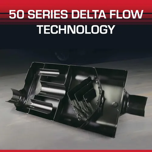 Miniatura 9 de Flowmaster 943050 50 silenciador Delta Flow con entrada 3.00 y salida 3.00, sonido moderado.