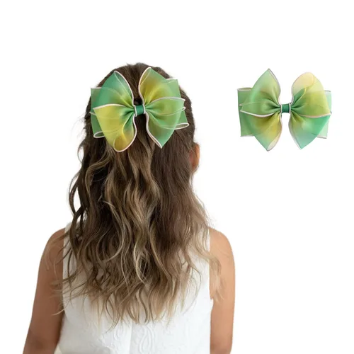 Miniatura 15 de 2 pinzas para el cabello con lazo grande para niñas y mujeres, accesorio elegante para el cabello para cumpleaños, uso diario, vacaciones y fiestas