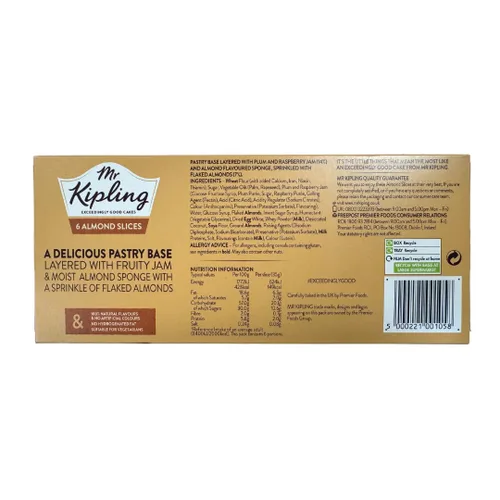 Miniatura 2 de Mr Kipling Caja de rebanadas de almendra de 6 x 6 paquetes