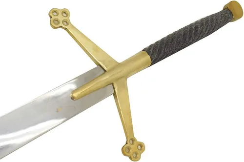Miniatura 6 de Medieval Warrior Fantasy Claymore - Espada real con funda de cuero negro