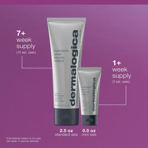 Miniatura 8 de Dermalogica Máscara de recuperación de energía multivitamínica, máscara facial antienvejecimiento con vitamina C y ácido láctico, restaura y repara