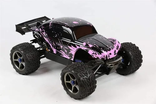 Miniatura 7 de SummitLink Cuerpo Personalizado Compatible para Coche o Camión RC de Escala 1/10 y 1/8 (Camión no Incluido) (Rosa Barrenario sobre Negro)