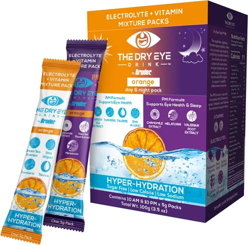 Miniatura 7 de l Hidratación definitiva para ojos secos l Paquetes de electrolitos en polvo sin azúcar l Mezclado con vitaminas, té verde, cúrcuma, taurina y DHA l