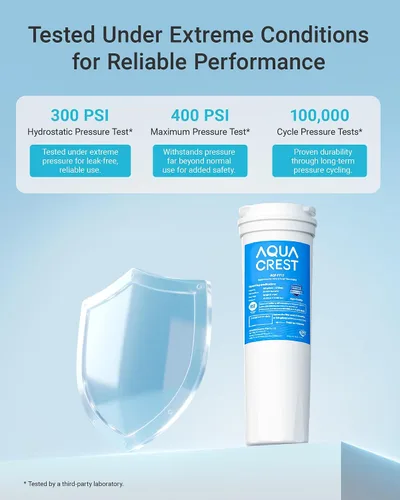 Miniatura 6 de AQUACREST 836848 Filtro de agua para refrigerador, repuesto para Fisher & Paykel 836848, 862285, 862284, paquete de 3