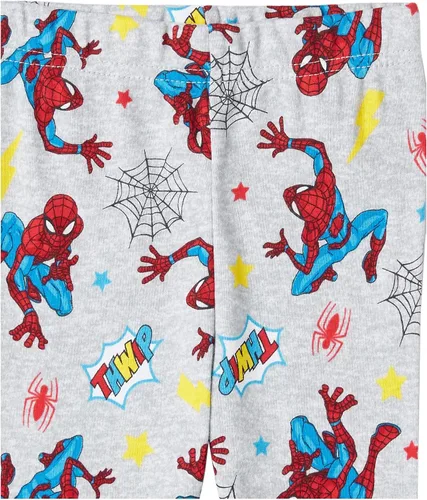 Miniatura 10 de Marvel Boys Avengers Black Panther Captain America Thor Spider-Man 4-Piece Snug-fit Cotton Pajamas Set