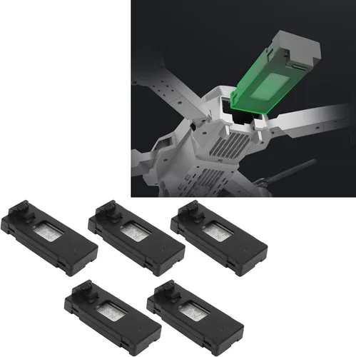 Miniatura 8 de TOPINCN Batería de avión RC, 3.7 V 1800 mAh batería de litio Drone con protección contra cortocircuitos de sobrecarga para E88 E525 PRO