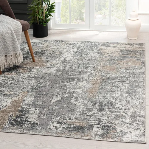 Miniatura 11 de LUXE WEAVERS Colección Euston 7679 - Alfombra de área abstracta azul de 2 x 7 pies