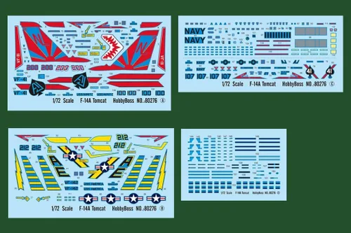 Miniatura 3 de Hobby Boss HY80276 F-14A Tomcat Kit de construcción de modelo de avión