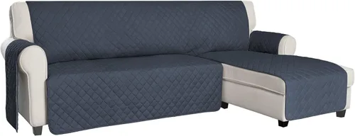Miniatura 9 de ISSUNTEX - Fundas de sofá seccional para perros, funda reversible en forma de L para sofá, protector de chaise lounge resistente al agua