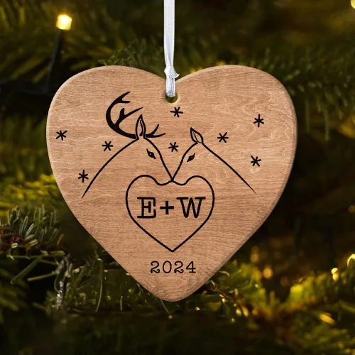 Miniatura 11 de Adorno personalizado de cerámica para parejas, adornos personalizados, regalo romántico de boda, regalo romántico para parejas, regalos de despedida