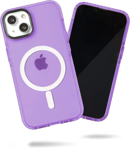Miniatura 26 de SteepLab Funda de barrera para iPhone 13, protección de 360 grados que absorbe impactos con bisel elevado y colores llamativos (cielo azul brillante)