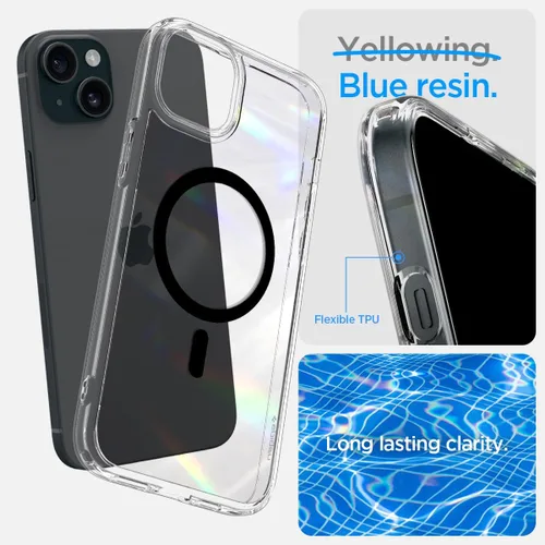 Miniatura 424 de Spigen Funda para iPhone 13 Mini, ultra híbrida MagFit [antiamarilleo] [compatible con Magsafe] - Transparente