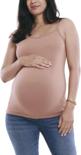 Miniatura 29 de Motherhood Maternity Camiseta sin mangas de lactancia con clip para mujer con correas ajustables y brasier integrado para lactancia materna