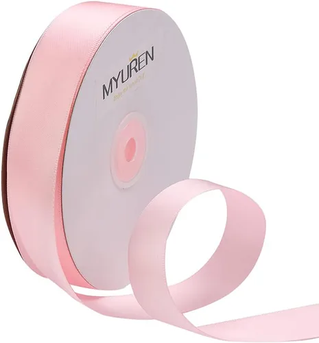 Miniatura 24 de Cinta de satén sólida de 3/8 pulgadas, cinta de satén roja de doble cara para manualidades, envoltura de regalos, recuerdos de fiesta, baby shower
