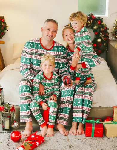 Miniatura 85 de VAENAIT BABY Infant Toddler Kids Adult Couple Family Matching Women Men Christmas Pjs Xmas Holiday Buffalo Plaid Pajama Set