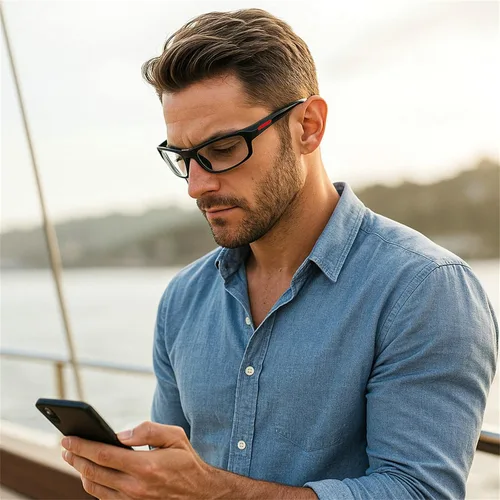 Miniatura 2 de Gafas de lectura para hombre, lentes de sol de transición fotocromáticas, lentes completas, para ciclismo, gafas cuadradas y deportivas vintage