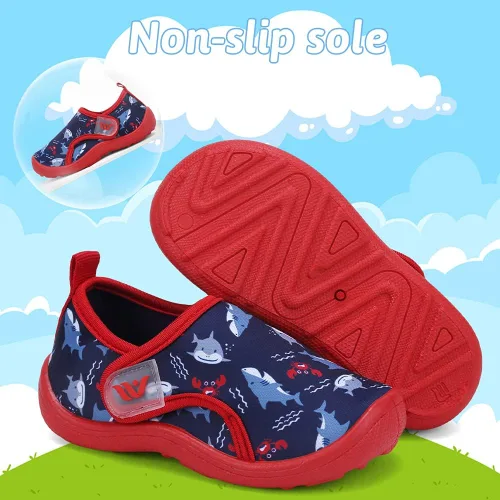 Miniatura 6 de FANTURE Zapatos de agua para niños y niñas, lindas sandalias acuáticas, playa, piscina, parque acuático, tenis acuáticos, para niños pequeños