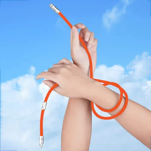 Miniatura 4 de WLGQ Geek - Cable de carga universal USB C a C de estilo industrial hecho a mano, material de silicona líquida agradable a la piel, cable de carga