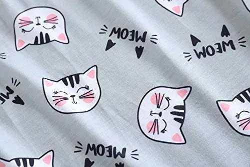 Miniatura 7 de Ventelan piyama con rayas para mujer, de manga larga con estampa de un adorable oso panda
