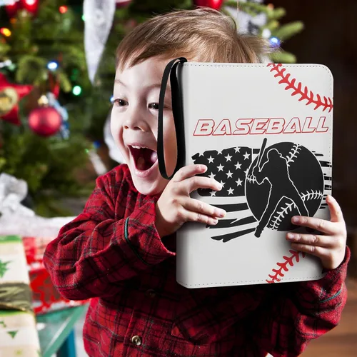 Miniatura 7 de Carpeta de Tarjetas de Béisbol con Fundas, Carpeta de Tarjetas Coleccionables de 900 Bolsillos, Carpeta Porta Tarjetas de 9 Bolsillos Álbum 900