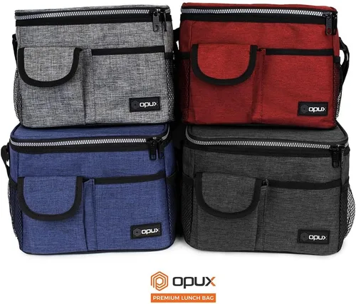 Miniatura 7 de OPUX Lonchera aislada para adultos, hombres, mujeres, niños y niñas Bolsa térmica mediana a prueba de fugas para la escuela, trabajo, oficina