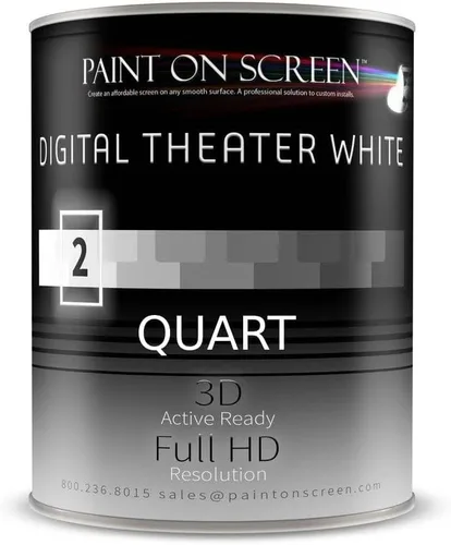Miniatura 8 de Pintura para Proyector de Pantalla Paint on Screen Pintura de Pantalla de Proyector de Capa Única de Proyección Corta para Claridad Perfecta