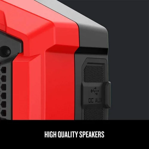 Miniatura 19 de CRAFTSMAN V20 Altavoz Bluetooth Portátil Inalámbrico, Solo Herramienta (CMCR001B), Rojo