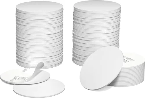 50 Piezas de Etiquetas NFC NTAG215 Etiquetas NFC 215 en Blanco Monedas NFC Blancas Pegatinas con Adhesivo en la Parte Posterior, Compatibles con