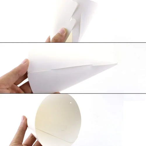 Miniatura 3 de Sombreros de fiesta de papel blanco para cumpleaños de niños, manualidades decorativas de cono a granel para adultos, arte de bricolaje, suministros