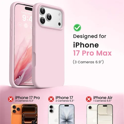 Miniatura 419 de GONEZ Funda de silicona para iPhone 15 Pro Max, compatible con Magsafe, protector de cámara + protector de pantalla, forro de microfibra suave