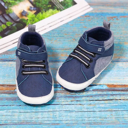 Miniatura 4 de Miamooi Zapatos deportivos para bebés, niños y niñas, suela suave, zapatos de primera caminata, informales, planos, ligeros, para cuna