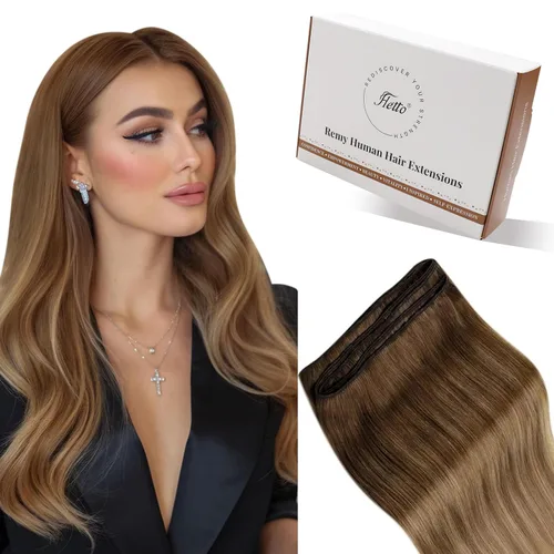 Miniatura 17 de Hetto - Extensiones de cabello humano de trama color rubio platino, 12 pulgadas, 2.47 onzas, #60 Coser en trama, volumen natural diario, suave