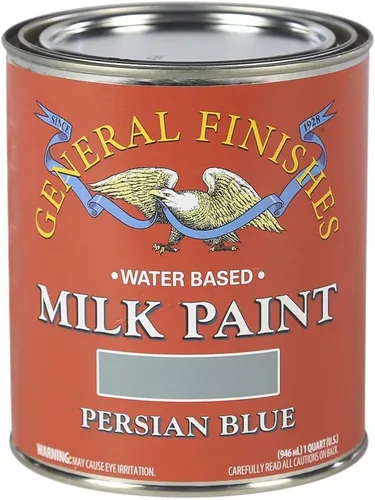 Miniatura 27 de General Finishes Pintura de leche a base de agua, 1 cuarto de galón, lino