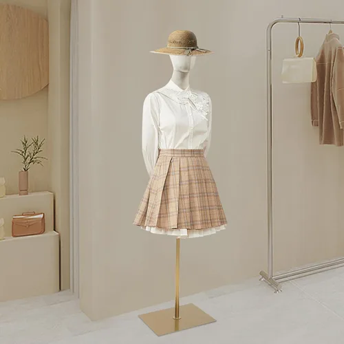 Miniatura 3 de Maniquí de vestido, maniquí de forma de vestido femenino ajustable de 59.06-78.74 pulgadas, altura ajustable, forma de vestido desmontable