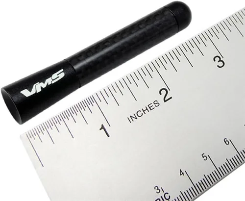 Miniatura 2 de Mitsubishi Lancer Evolution 8 EVO VIII - Antena corta de fibra de carbono negra de 3