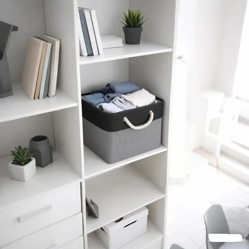 Miniatura 2 de Fabric Storage Cubes, 11 inch cube storage bin with Handles, 11x11cube storage organizer bins, Collapsible Storage Bins for Shelves and Home, Cubby