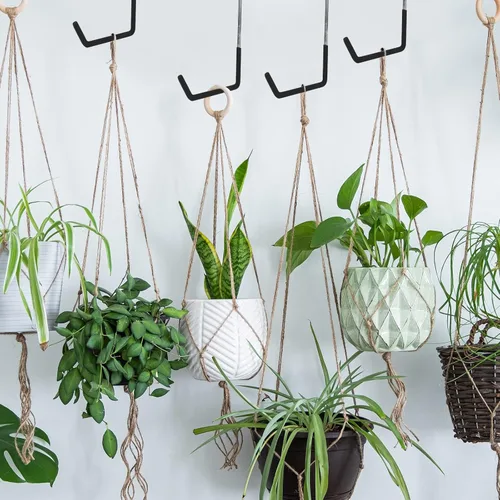 Miniatura 7 de BOBOKA Paquete de 6 ganchos resistentes para colgar ganchos grandes con revestimiento de vinilo en forma de S para colgar escaleras, perchas