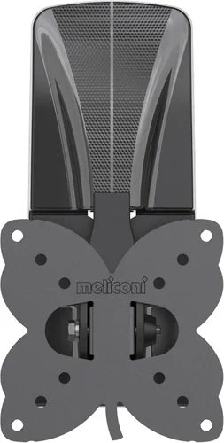 Slimstyle Plus 100 ST Meliconi TV Soporte de pared también adecuado para placas de yeso con inclinación y giro para televisores de 14 pulgadas a 32