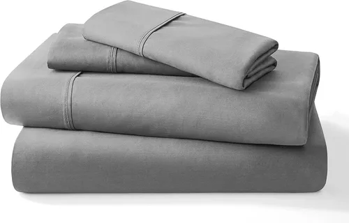 Miniatura 10 de Juego de sábanas puro de 100% algodón orgánico certificado de 1000 hilos, juego de ropa de cama de 4 piezas, bolsillo extra profundo de 24 pulgadas