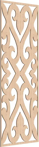 Miniatura 189 de Keene Paneles de pared decorativos de madera con calado, 9 3/8 pulgadas de ancho x 24 3/8 pulgadas de alto x 1/4 de alto, abedul