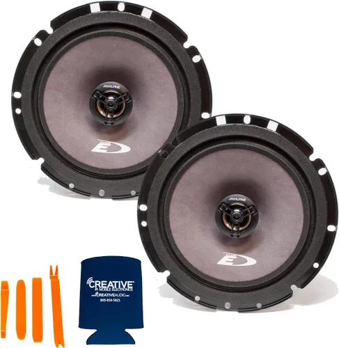 Miniatura 2 de Alpine SXE-1751S Altavoces de componentes de 6.5 pulgadas con altavoces coaxiales Alpine SXE-1726S de 6.5