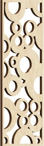 Miniatura 127 de Farwell Paneles de pared decorativos de madera con calado, 13 3/8 pulgadas de ancho x 34 3/8 pulgadas de alto x 1/4 de alto, roble rojo rojo