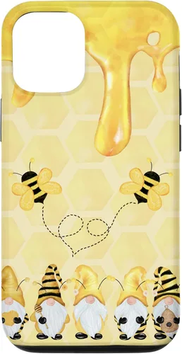 Miniatura 26 de Carcasa divertida para iPhone 16 con diseño de gnomos de abejorros para Halloween