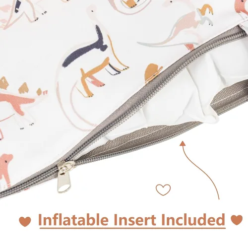 Miniatura 6 de Cojín inflable de apoyo para silla alta IKEA, cojín para silla alta de bebé con impresión colorida, cojín inflable incluido (dinosaurios)