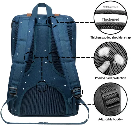 Miniatura 2 de Kaukko mochila para laptop de 15.6 pulgadas, mochila de viaje, P13-azul), EP5-NEW