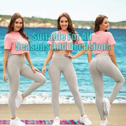 Miniatura 5 de AIMILIA - Leggings deportivos sexys para mujer, de cintura alta, anti-celulitis, con control de abdomen y levantamiento de glúteos, ideales