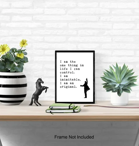 Miniatura 5 de Póster – Decoración artística de pared con cita inspiradora – Impresión motivacional para decoración del hogar para oficina, sala de estar, guarida