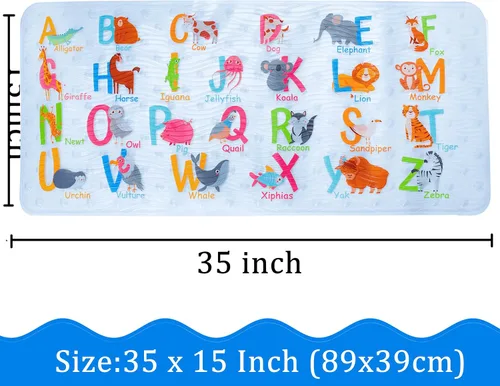 Miniatura 5 de Bonita alfombra de baño antideslizante de dibujos animados para bañera, tapete antideslizante para bañera para niños, tapete de ducha antideslizante