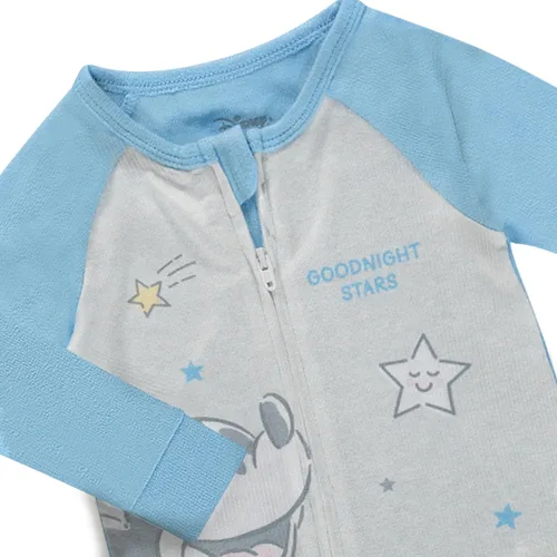 Miniatura 6 de Disney Paquete de 2 mamelucos con cremallera para bebé, Mickey y Minnie Mouse, Rey León, Dálmatas, pijamas para niñas recién nacidas y niños